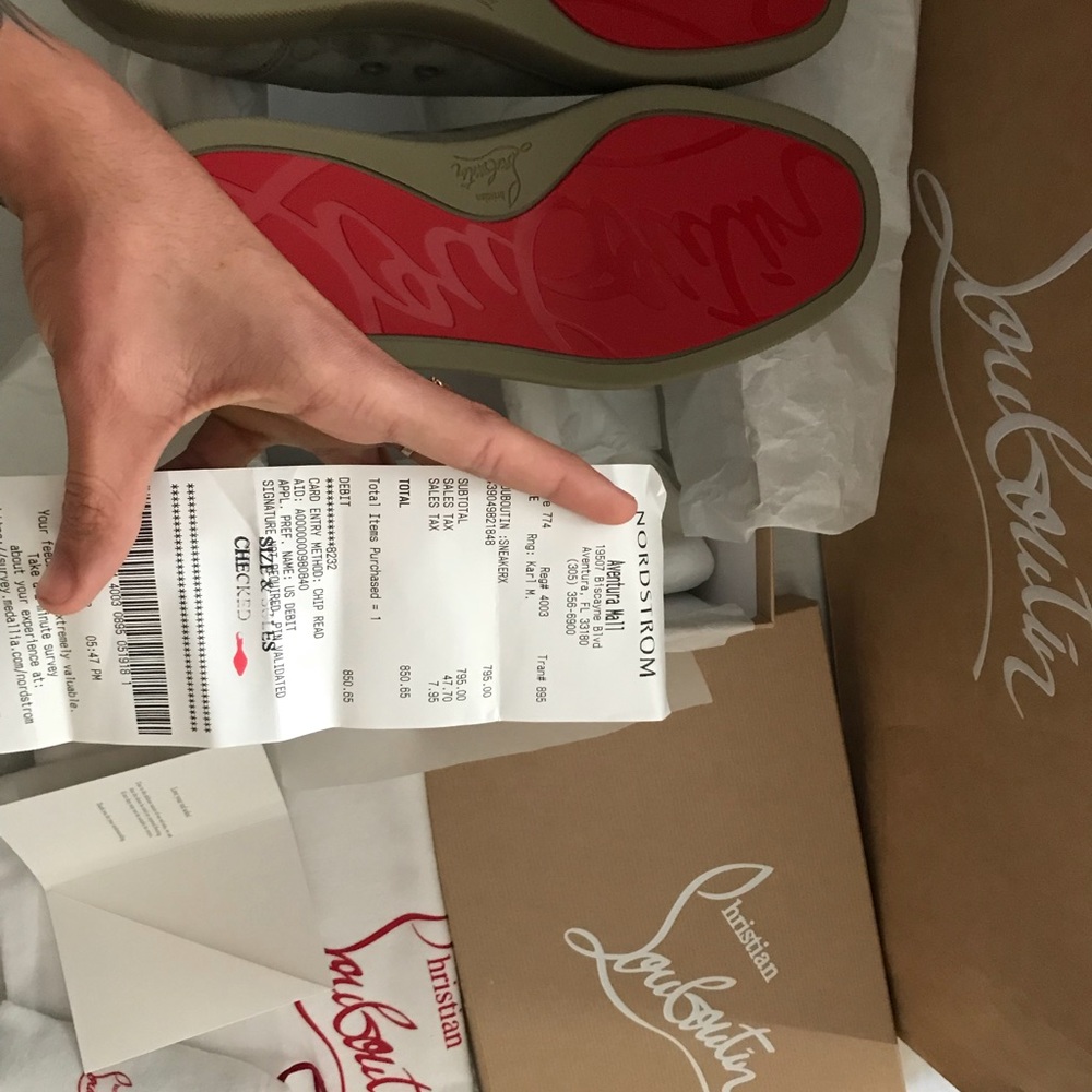 Christian Louboutin Louis Junior Suede Argile